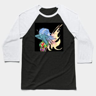mandala fairy in ecopop painting Baseball T-Shirt